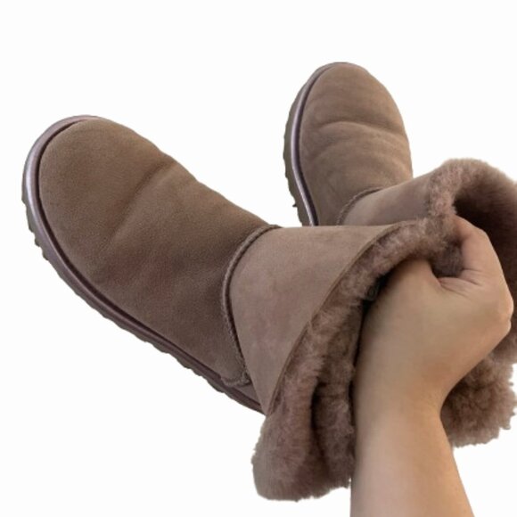 UGG CLASSIC MINI BAILEY BOW II METALLIC DUSK BOOT USA 7/UK 5.5/EU 38 - Picture 4 of 8